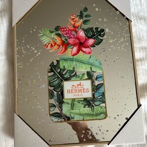 Mirrored Floral Art Print Wall Decor